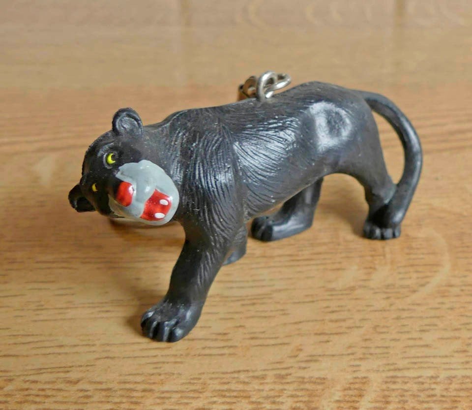 Walt Disney sleutelhanger Bagheera Jungle Book panter, Ophalen of Verzenden, Gebruikt, Knuffel of Figuurtje