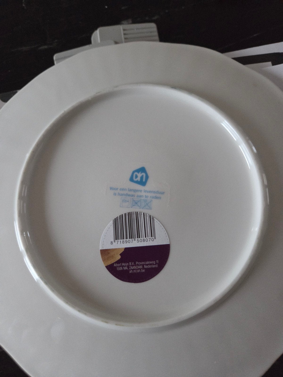Nieuw AH Kerstservies: 6 ontbijt- en 6 dinerborden, Ophalen of Verzenden, Nieuw, Bord(en)