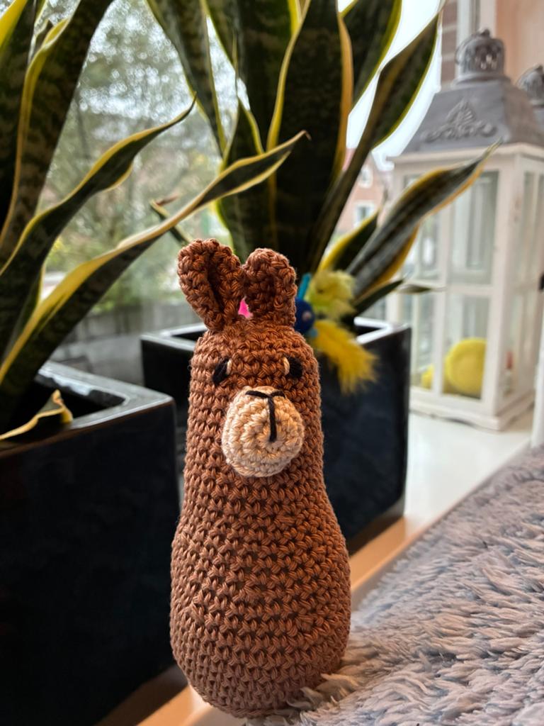 Gehaakte lama, Hobby en Vrije tijd, Breien en Haken, Ophalen of Verzenden, Haken, Overige typen