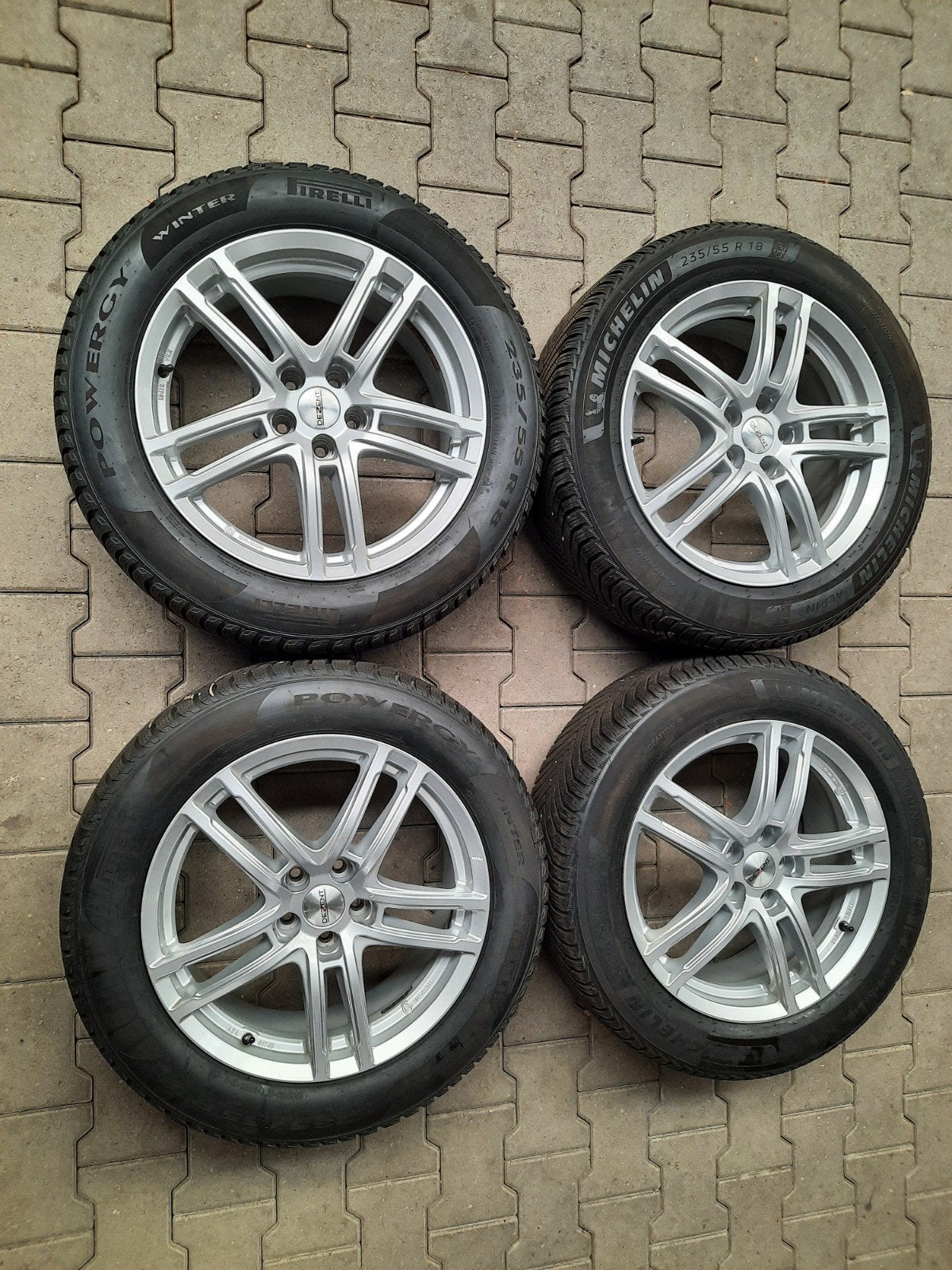 18 inch velgen 5×108 VOLVO XC40 XC60 FORD KUGA WINTERSETJE, 18 inch, Gebruikt, Banden en Velgen, 235 mm