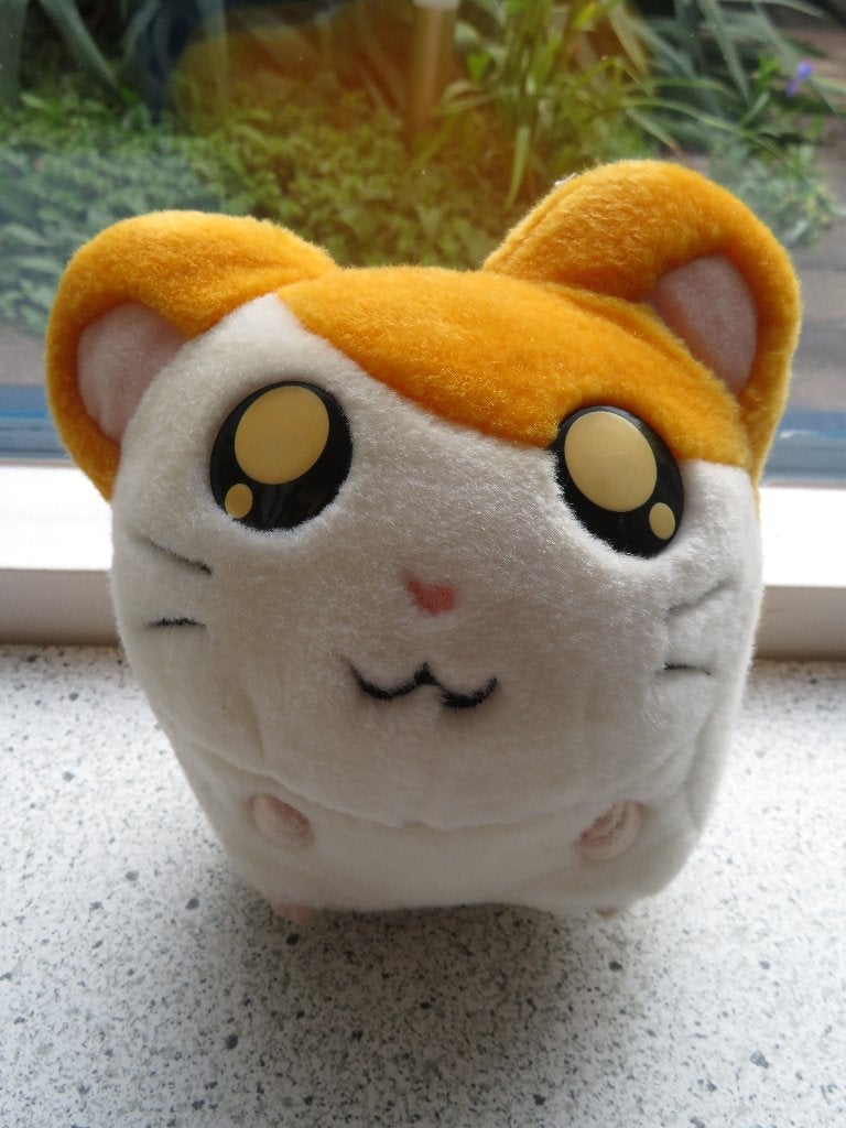 Hamtaro Ham-Ham merk Hasbro uit 2002 meet ca 18 cm, Gebruikt, Overige typen, Ophalen of Verzenden, Met label
