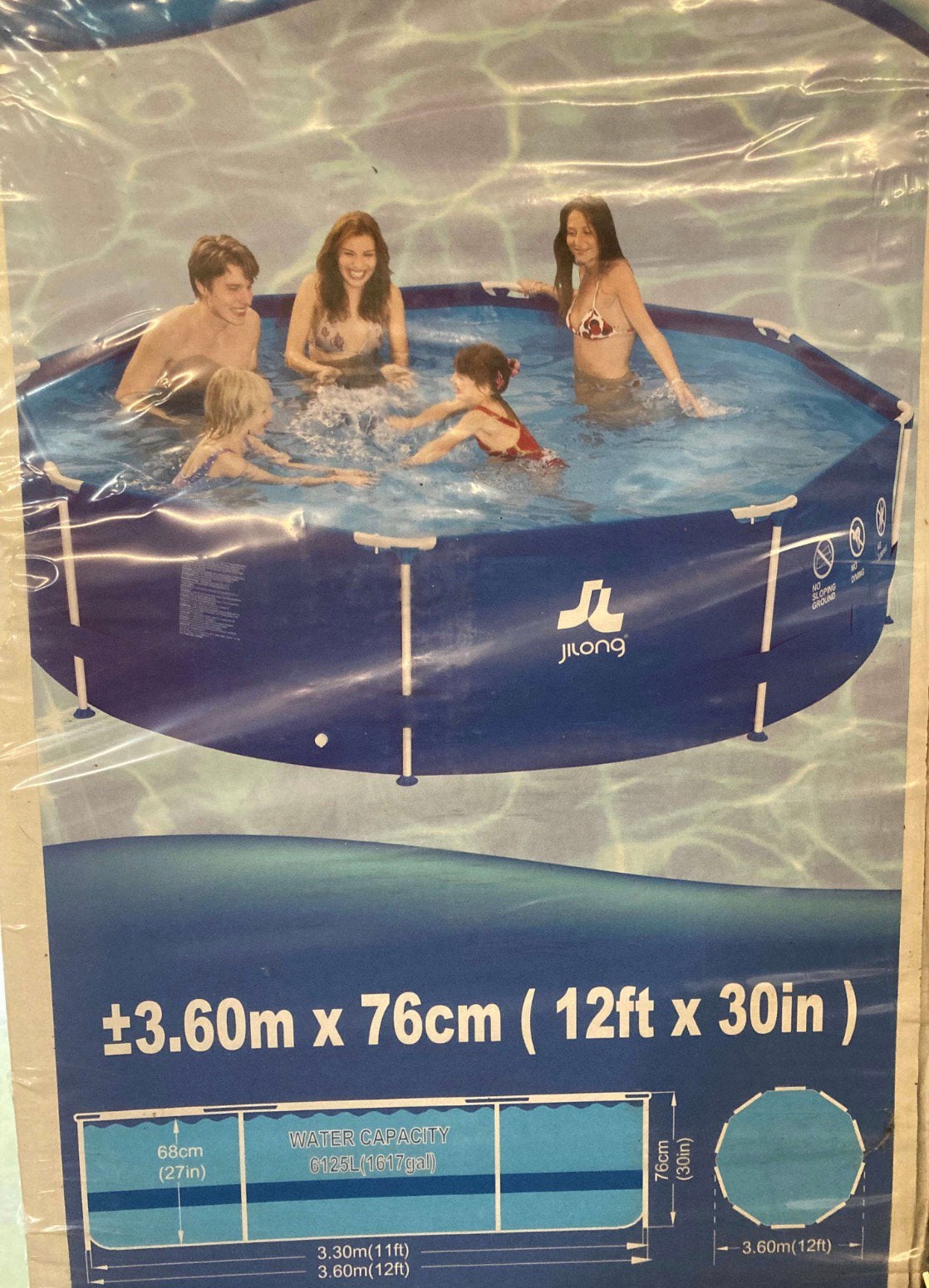 Zwembad dia 360cm, Ophalen, Gebruikt, Minder dan 80 cm, Rond