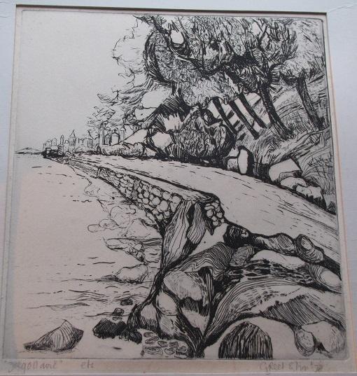 Greet Lijklema Joegoslavie, 24 cm, Landschap, 21 cm, 1950 - 1999