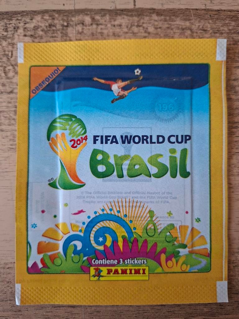 Panini, zakje wk 2014, VISA, Equadoriaans, met speciale V!, Verzamelen, Sportartikelen en Voetbal, Ophalen of Verzenden, Nieuw