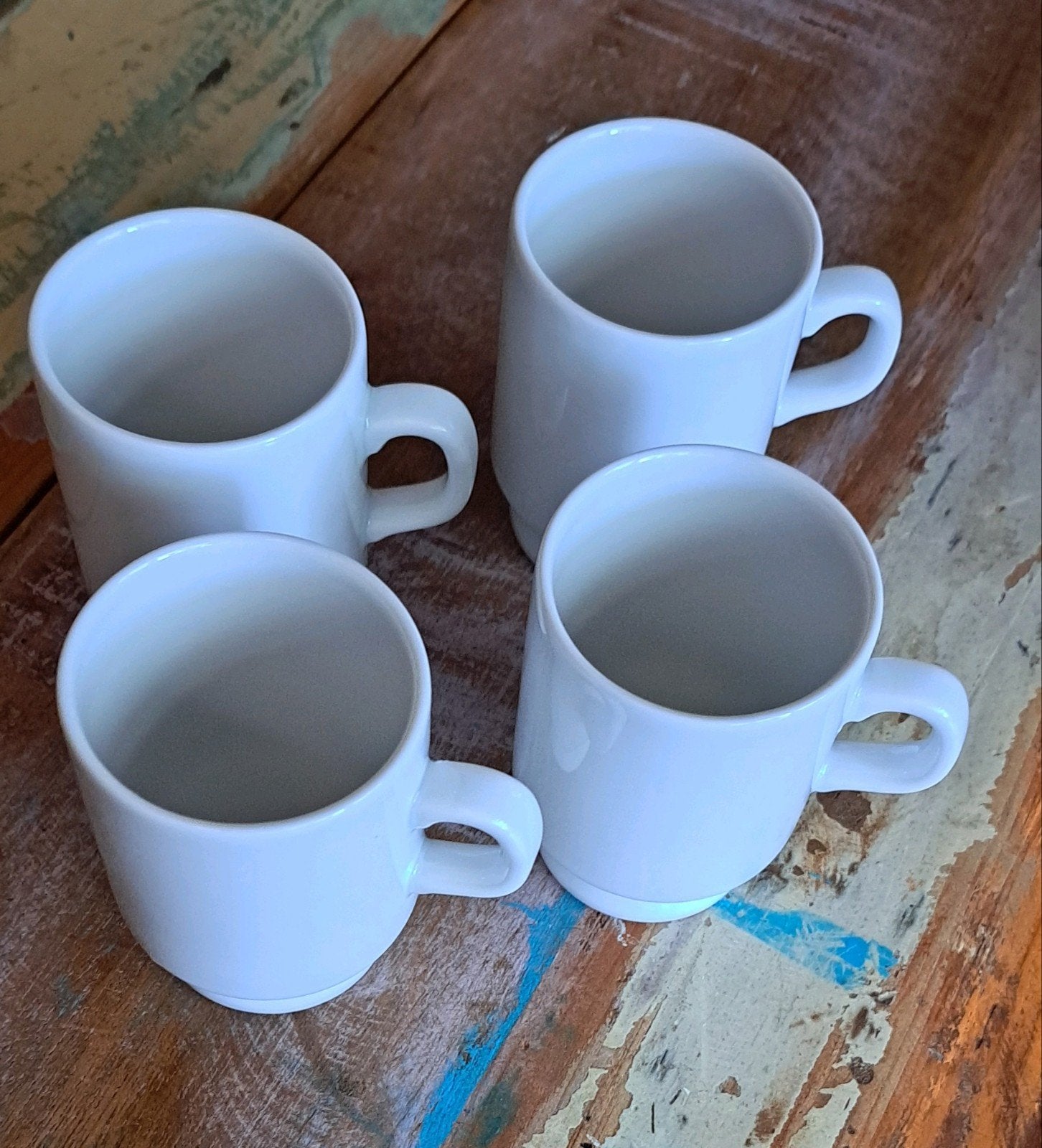 4 Vintage Mosa Maastricht Holland stapelbare kopj, Ophalen of Verzenden
