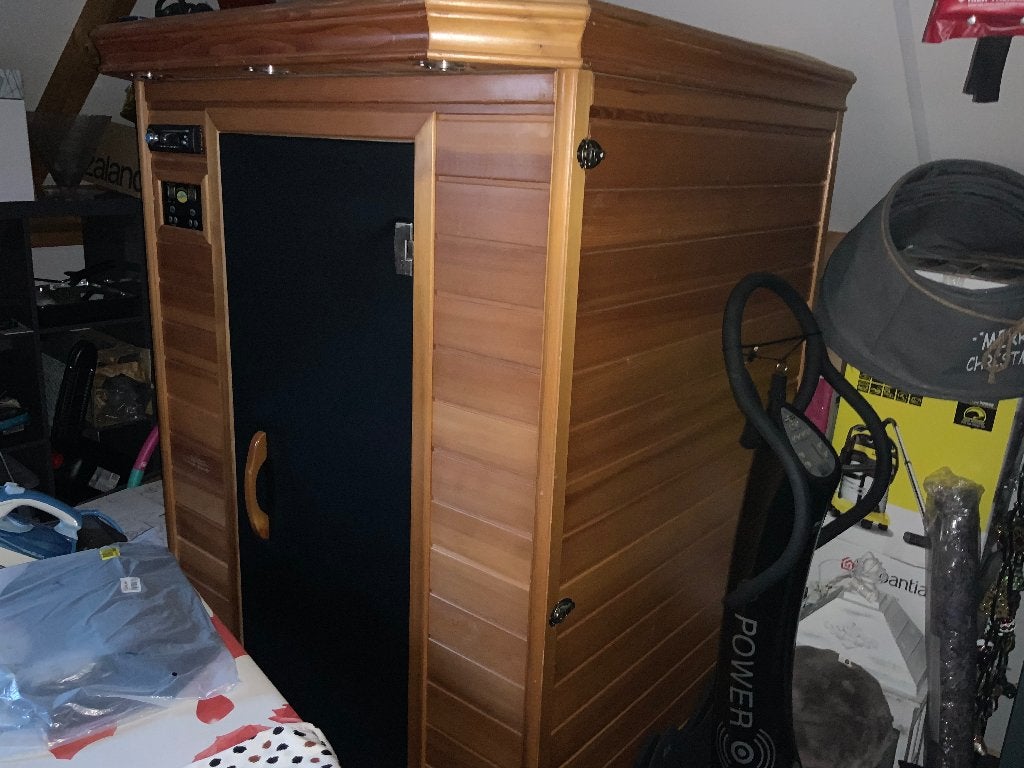 Sauna defect/berging kast, Sport en Fitness, Ophalen, Gebruikt, Infrarood, Onderdelen