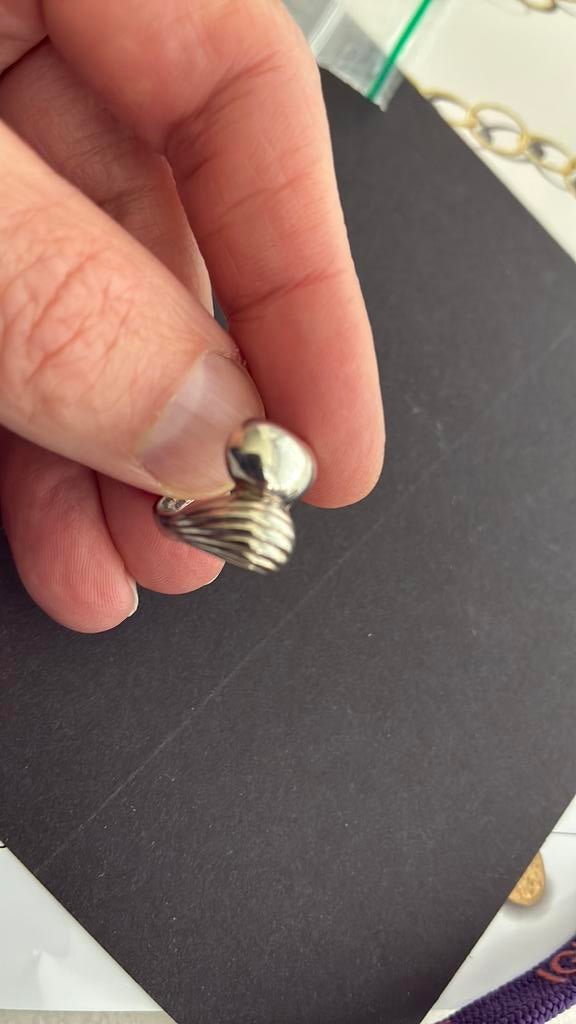 835 zilver ring 17 mm, Gebruikt, Ophalen of Verzenden, 17 tot 18, Dame