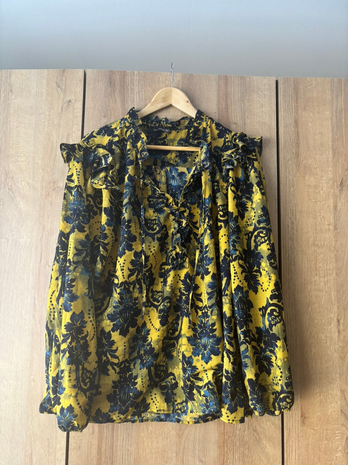 Blouse norah, Ophalen, Zo goed als nieuw, Maat 46/48 (XL) of groter, Geel