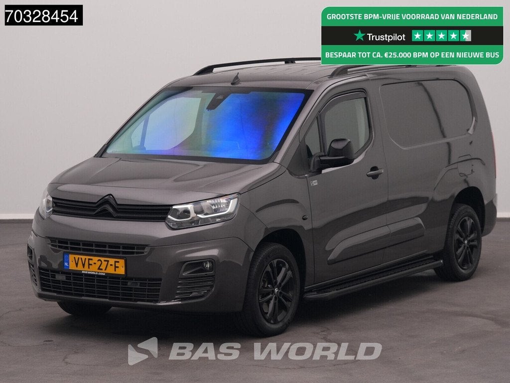 Citroën Berlingo 130pk Automaat L2H1 LED Navi Airco Cruise, Automaat, Stof, Gebruikt, Euro 6