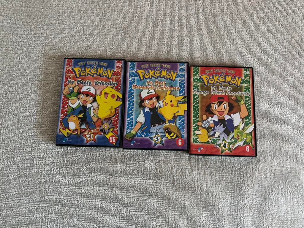 3x Pokemon dvd, Cd's en Dvd's, Dvd's | Tekenfilms en Animatie, Alle leeftijden, Ophalen of Verzenden, Zo goed als nieuw, Anime (Japans)
