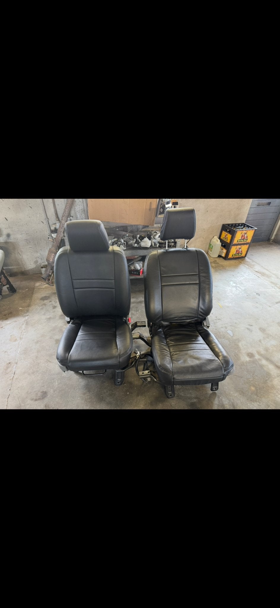 Dodge Ram 1500 2006 Stoelen - Zwart Leer en Grijs Stof, Ophalen, Gebruikt, Dodge