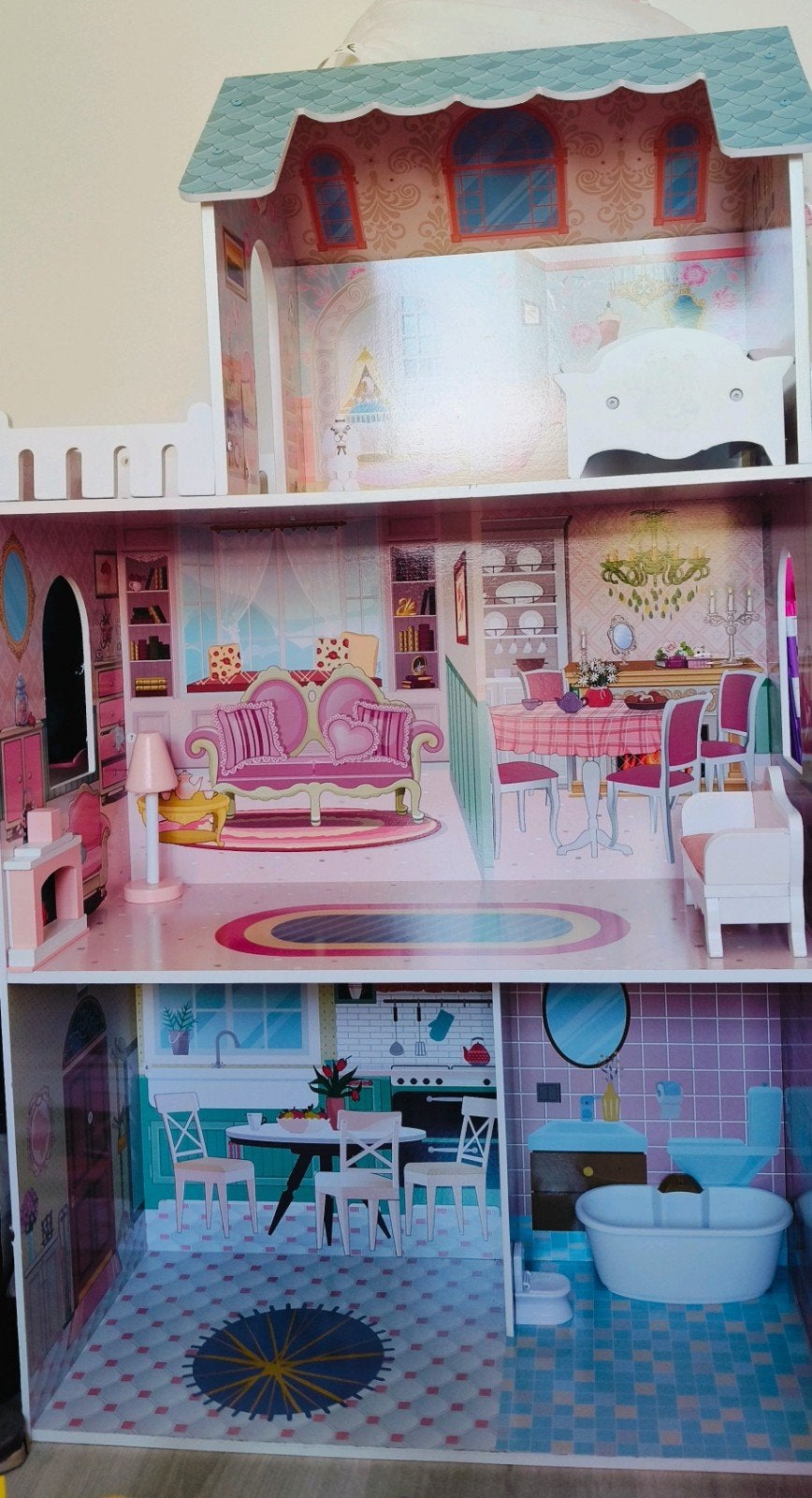Barbiehuis incl. accessoires, Kinderen en Baby's, Ophalen, Gebruikt, Poppenhuis