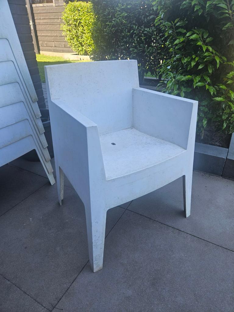 Driade Toy fauteuil Philippe Starck, Tuin en Terras, Tuinstoelen, Ophalen of Verzenden, Gebruikt, Kunststof, Stapelbaar