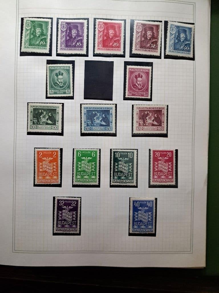 Hongarije postzegels 1935-1937 zie foto, Ophalen of Verzenden, Postfris