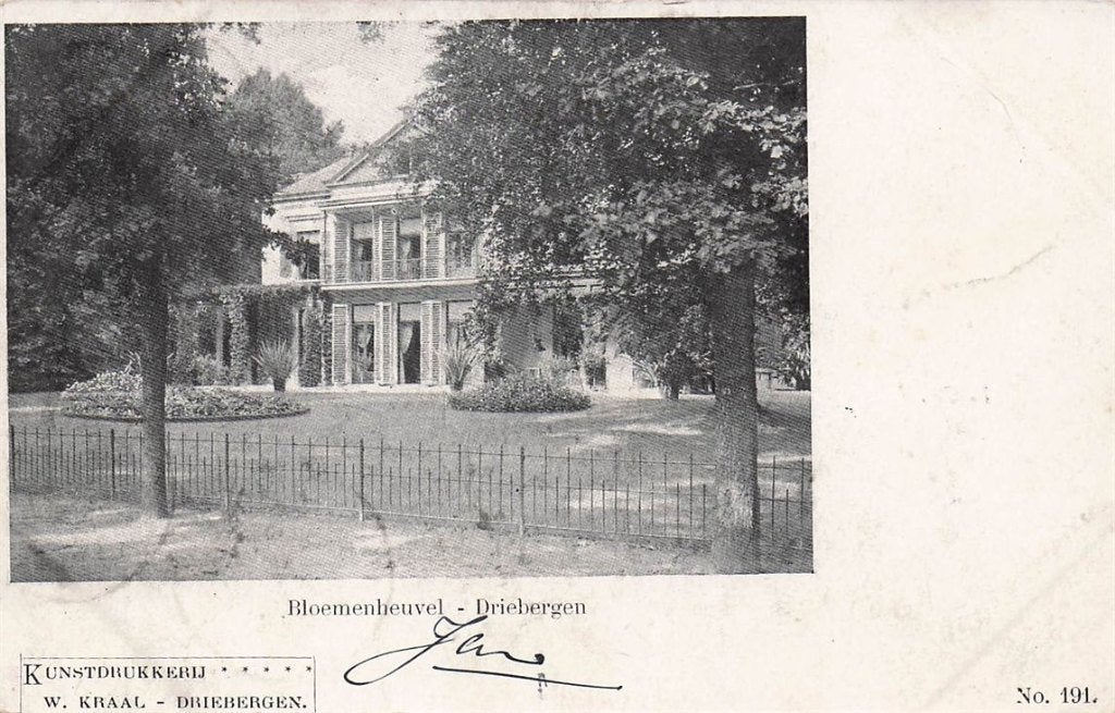 702-198-003 Bloemenheuvel Driebergen, Verzenden, Voor 1920, Utrecht