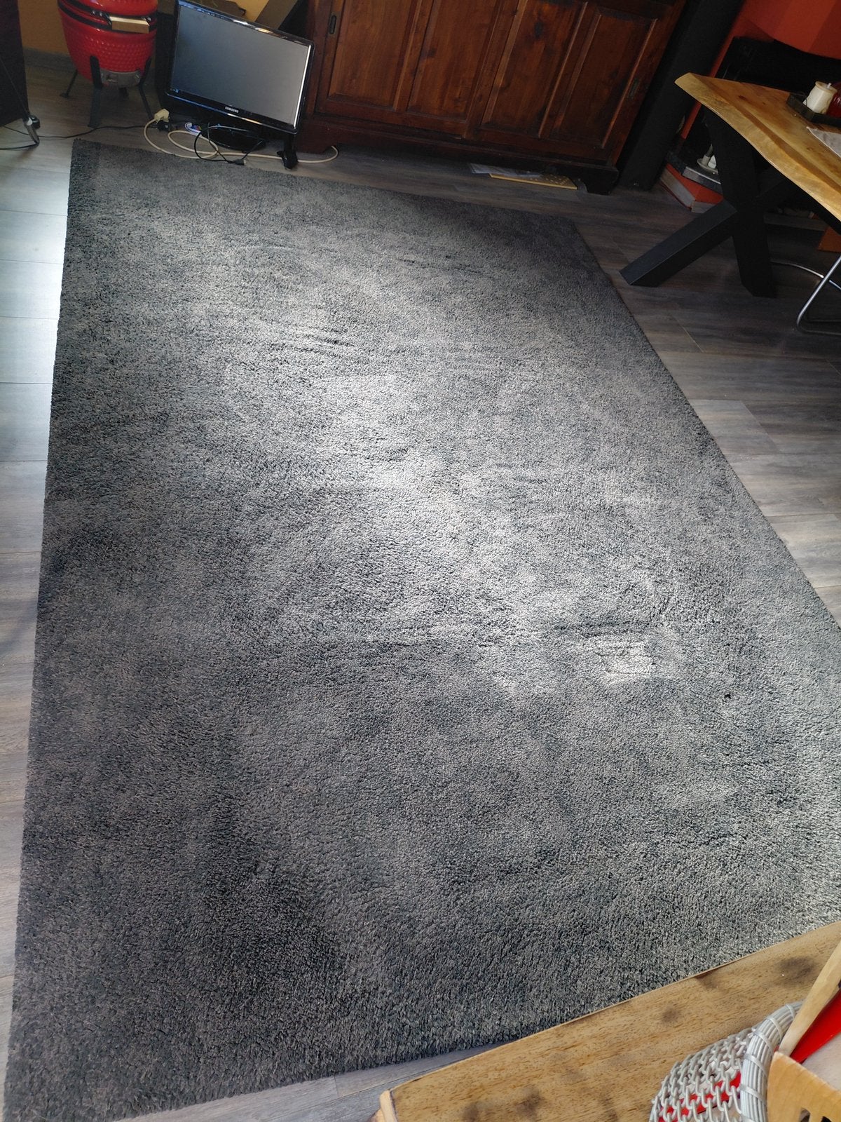 Vloerkleed 300x200 blauw/grijs – €60, Ophalen, Gebruikt, Blauw, Modern