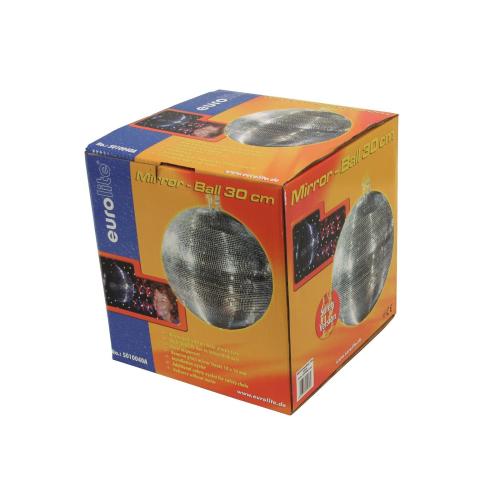 EUROLITE Mirror Ball 30cm Spiegelbol Zilver, Muziek en Instrumenten, Licht en Laser, Geluidgestuurd, ., Discobol, Nieuw