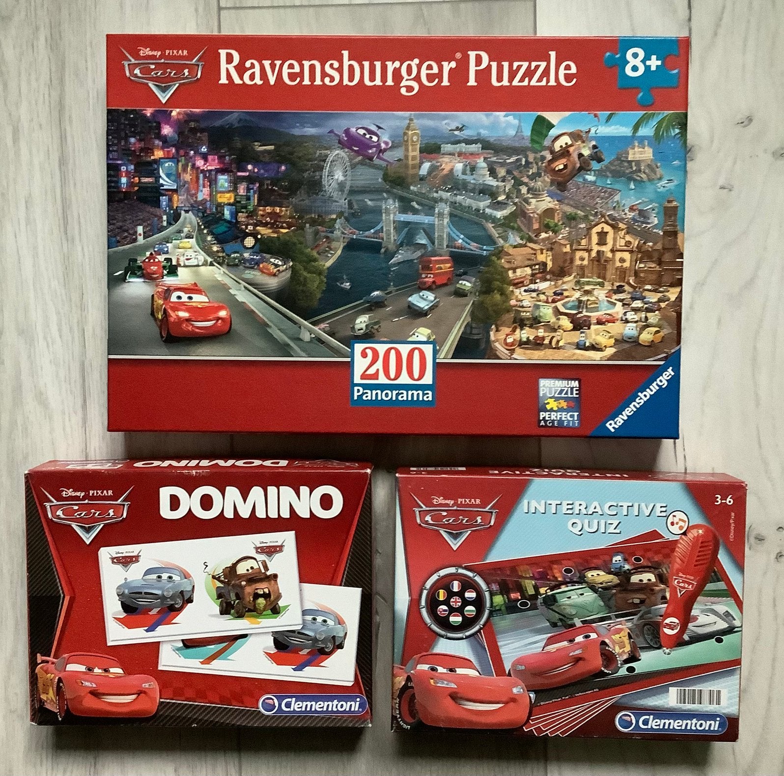 Disney Cars puzzel - Cars domino - Cars interactieve quiz, Ophalen of Verzenden, Zo goed als nieuw, Puzzelen, Met geluid