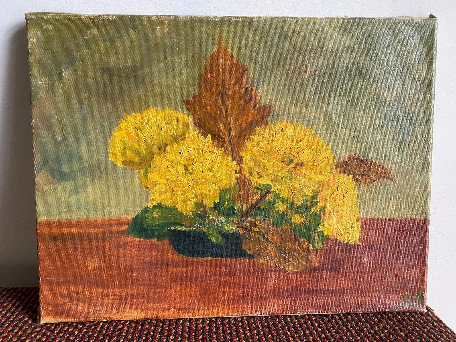 Stilleven met chrysanten, Antiek en Kunst, Ophalen of Verzenden