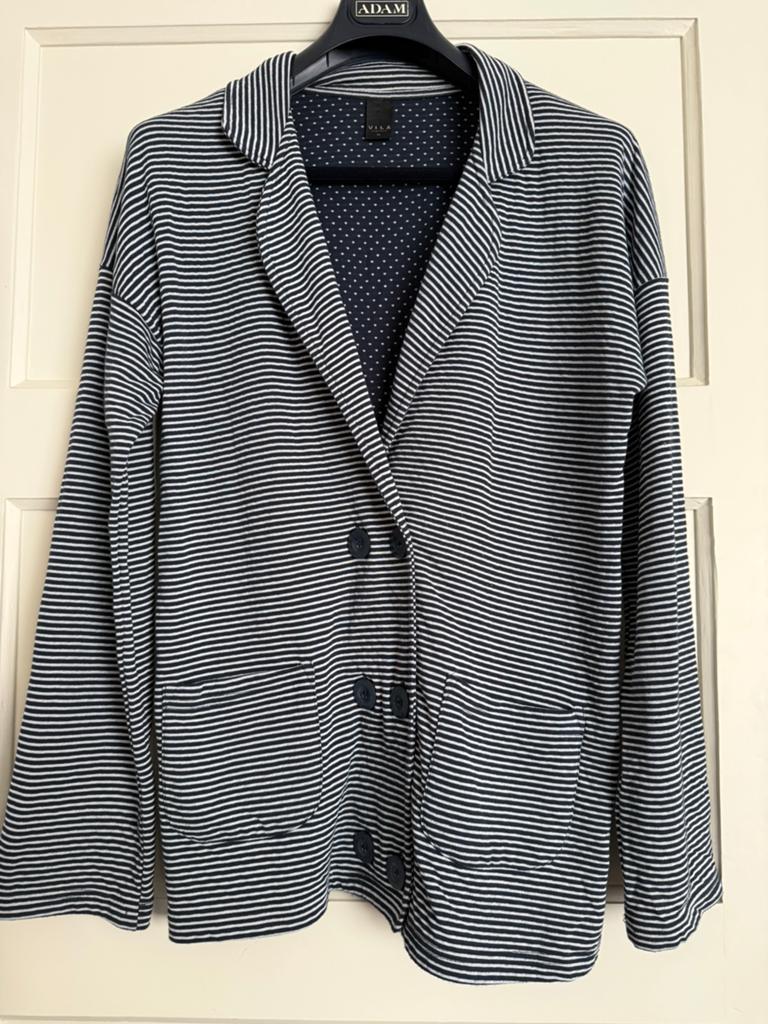 Vila blauw wit gestreepte tricot blazer mt XL Nieuw, Blauw, Maat 46/48 (XL) of groter, Nieuw, Ophalen of Verzenden