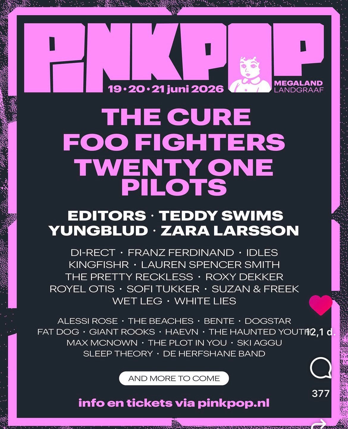 2X PinkPop Weekend festival, Twee personen