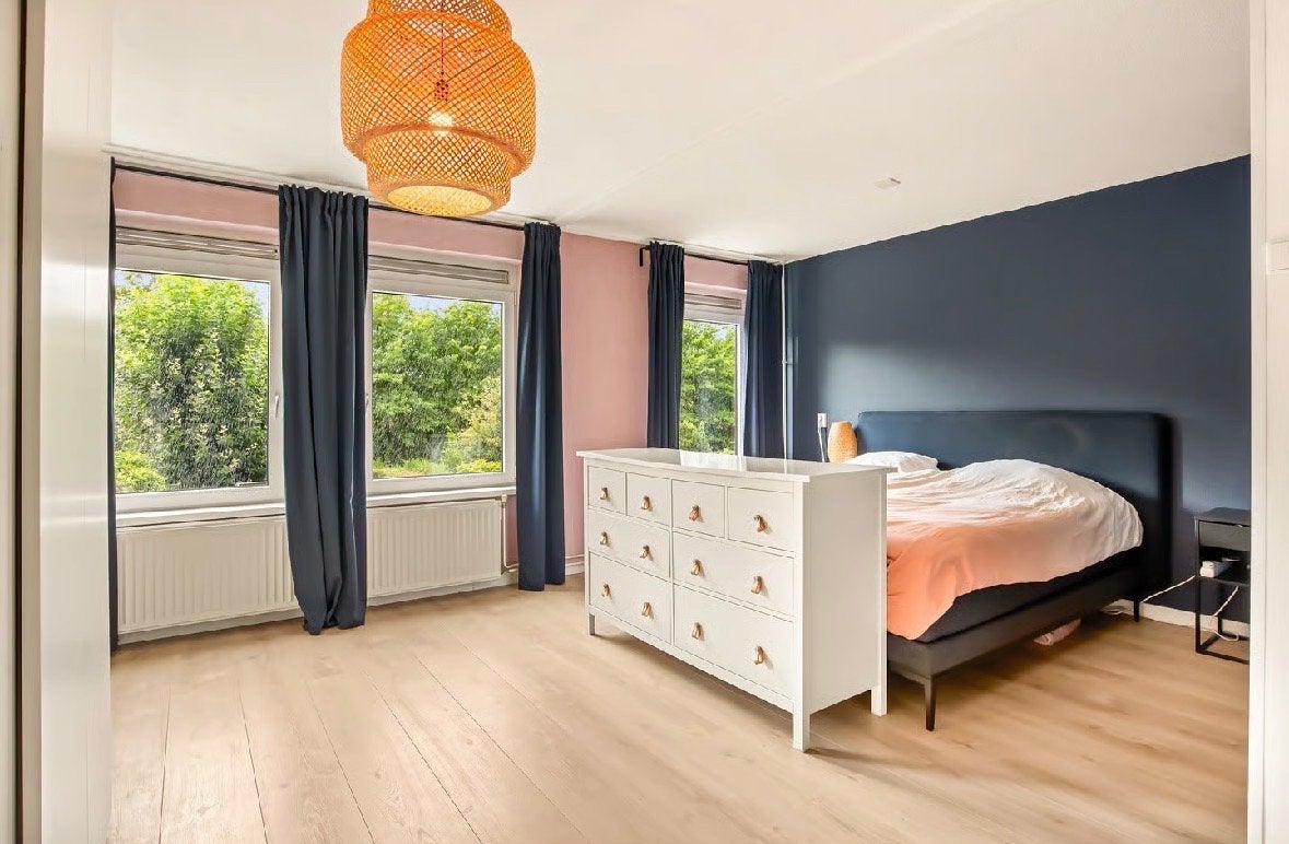 Donkerblauwe verduisterende gordijnen, Gebruikt, 242 cm, Gordijn, IKEA