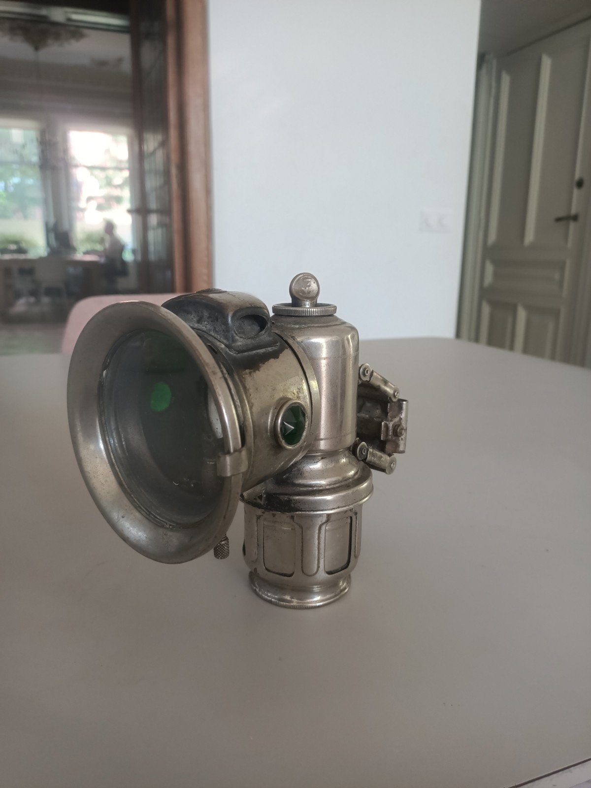 Zeldzame Joseph Lucas Karbiet fietslamp, Ophalen of Verzenden