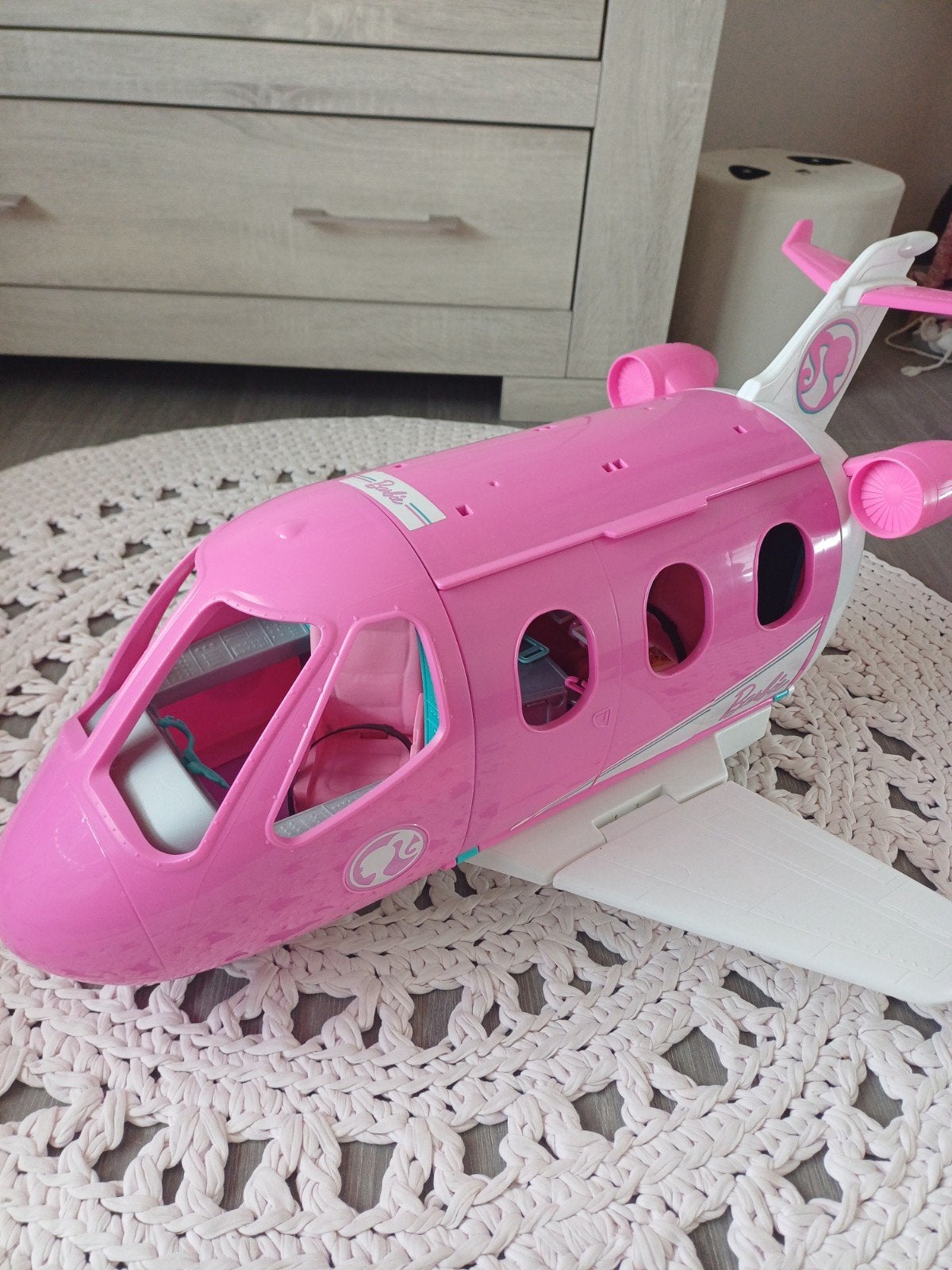 Barbie Vliegtuig met Barbie piloot, Ophalen, Zo goed als nieuw, Meisje