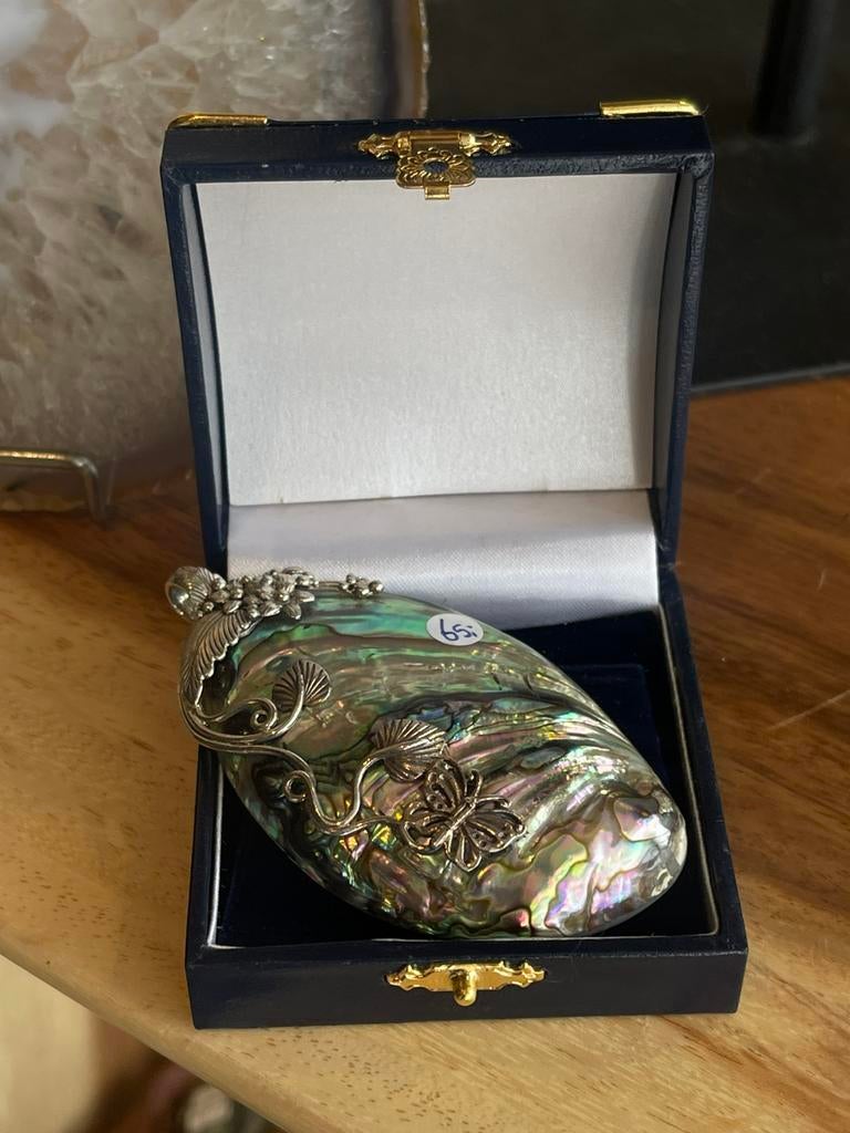 Abalone schelp hanger  925, B, G, B, Ophalen of Verzenden