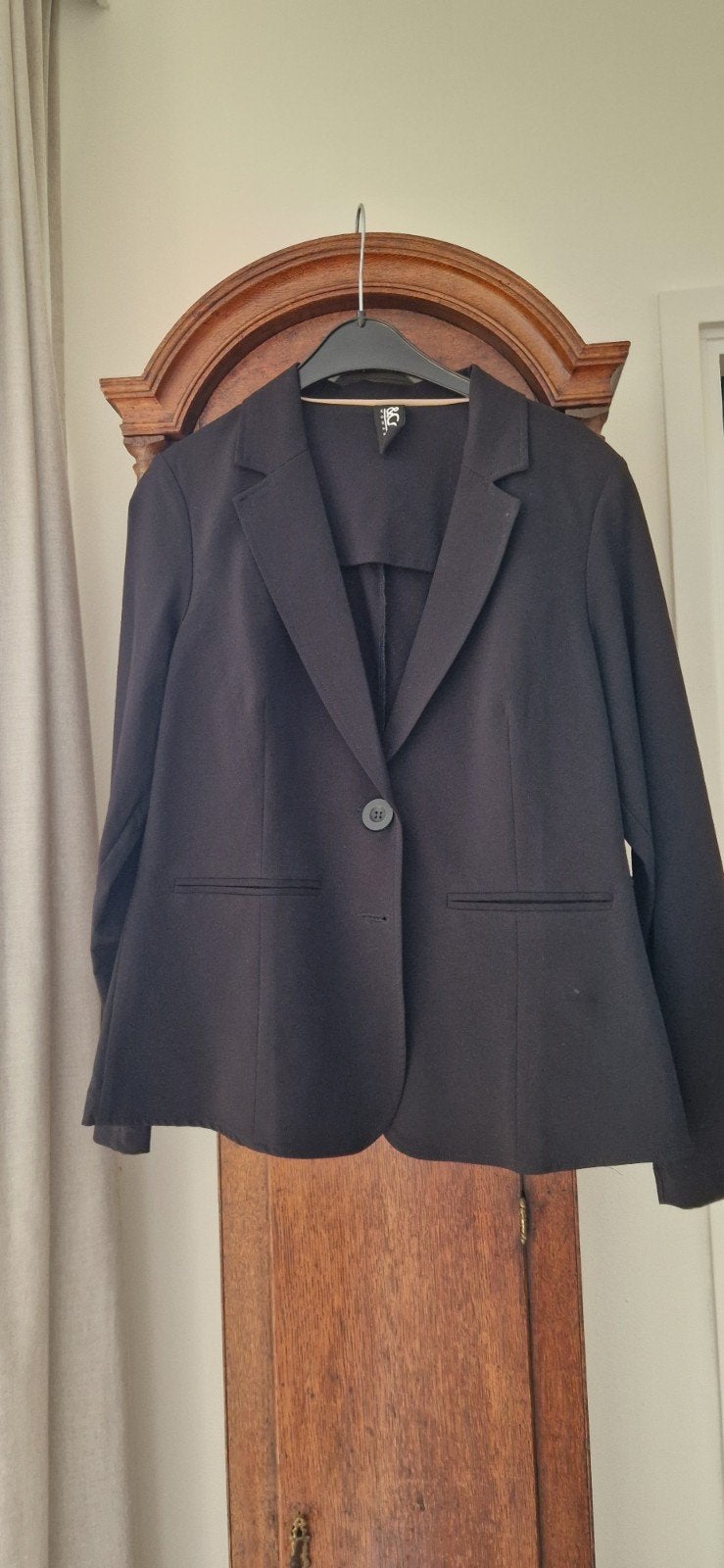 Zwarte blazer van &co woman, maat L, Ophalen, Maat 42/44 (L), Zo goed als nieuw, Jasje