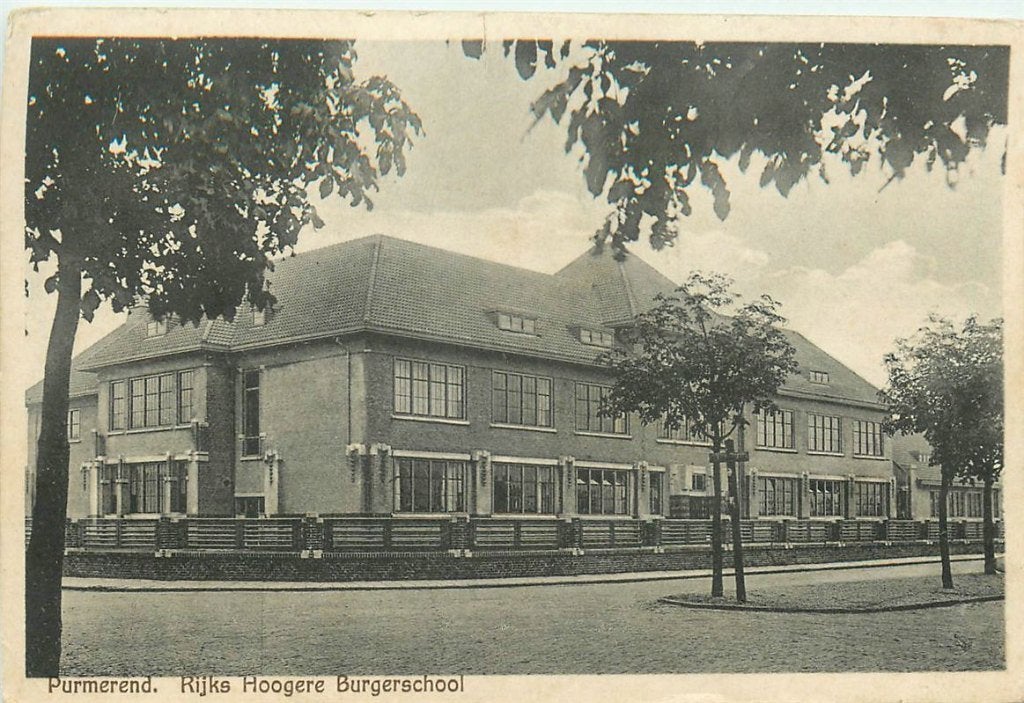 702-097-021 Purmerend Rijks Hoogere Burgerschool, Verzenden, Voor 1920, Noord-Holland