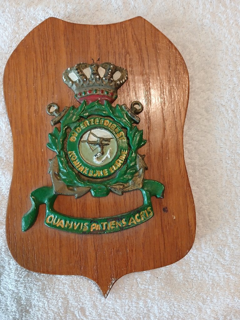 bijzonder schildje van onderzee dienst van de marine, Ophalen of Verzenden, Marine, Nederland, Embleem of Badge