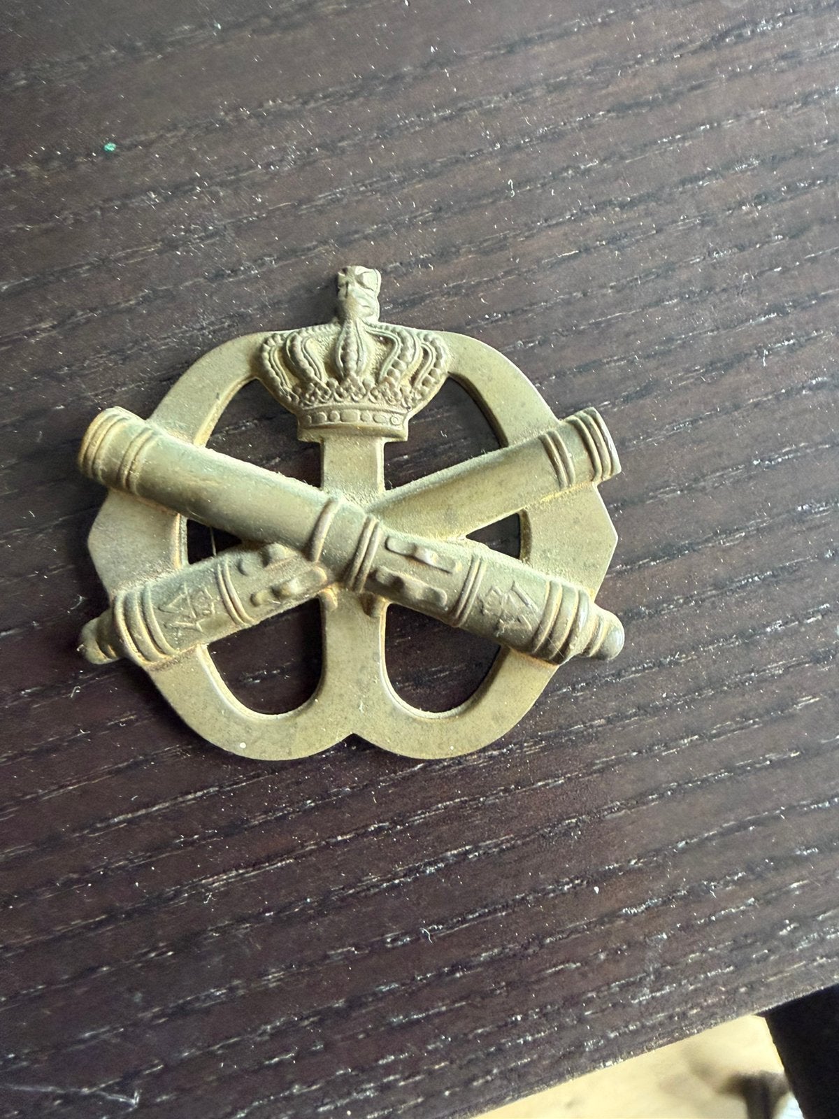 Badge, Verzamelen, Militaria | Algemeen, Verzenden, Landmacht, Nederland, Embleem of Badge