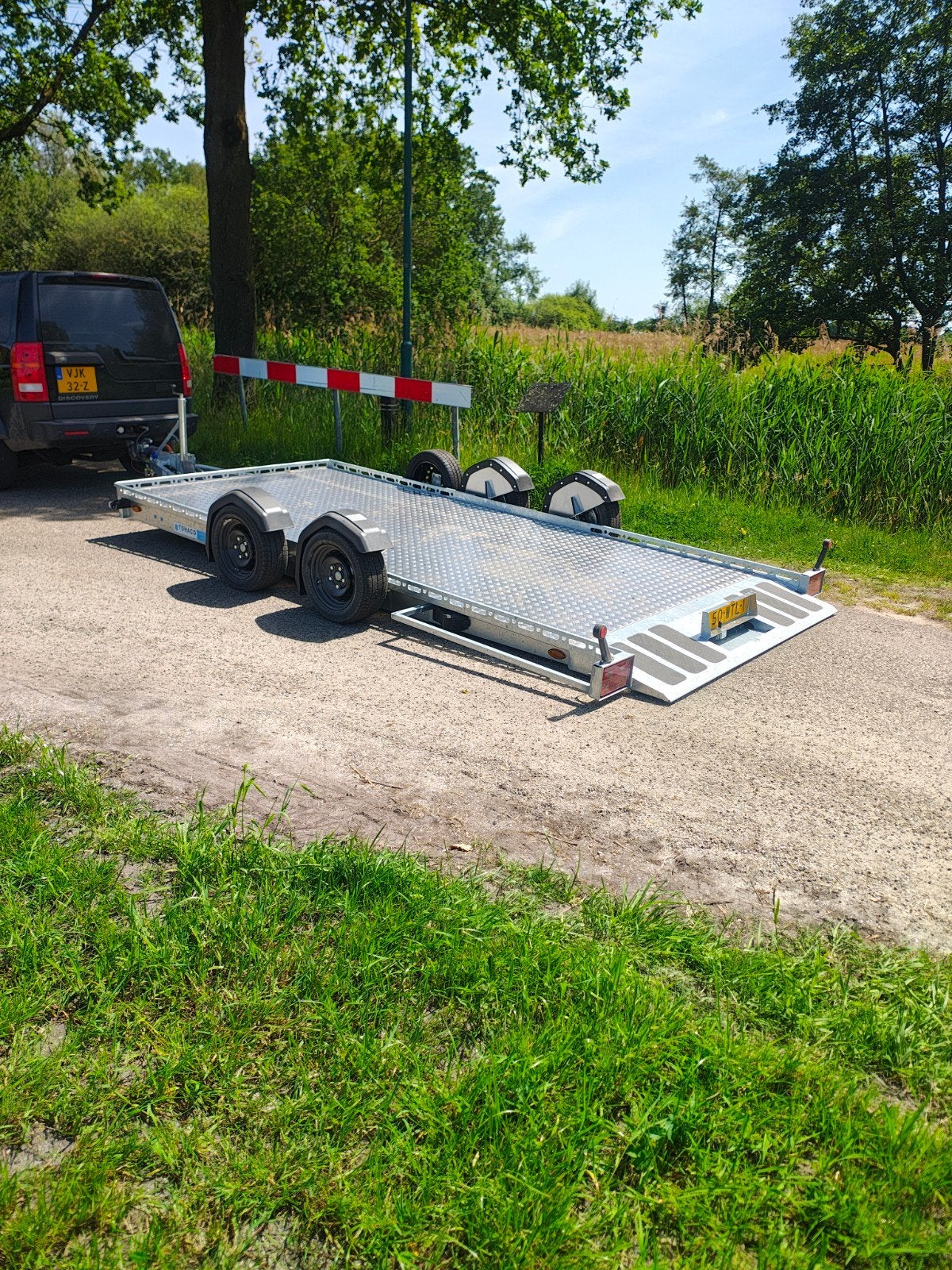 Tohaco luchtgeveerde machine transporter maximaal comfort, Ophalen