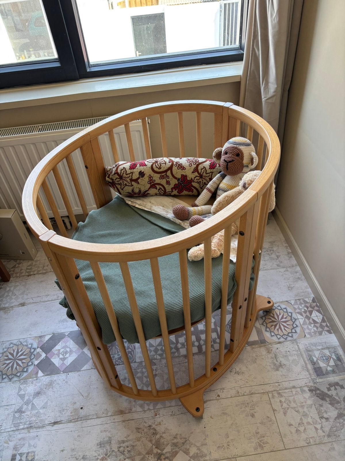 Stokke Sleepi Complete Set Naturel Hout met Accessoires, Ophalen, Gebruikt, Ledikant