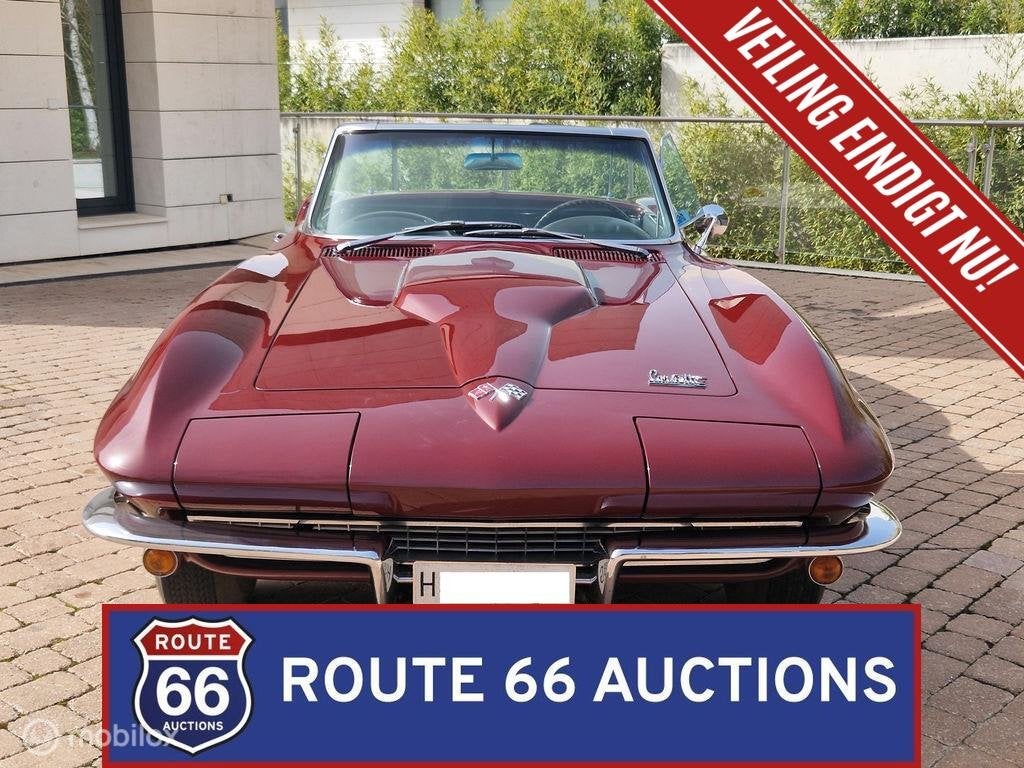 Chevrolet Corvette Sting Ray 427 Turbo Jet | 1966 | Route 66, Auto's, Overige carrosserieën, Chevrolet, Zwart, Bedrijf