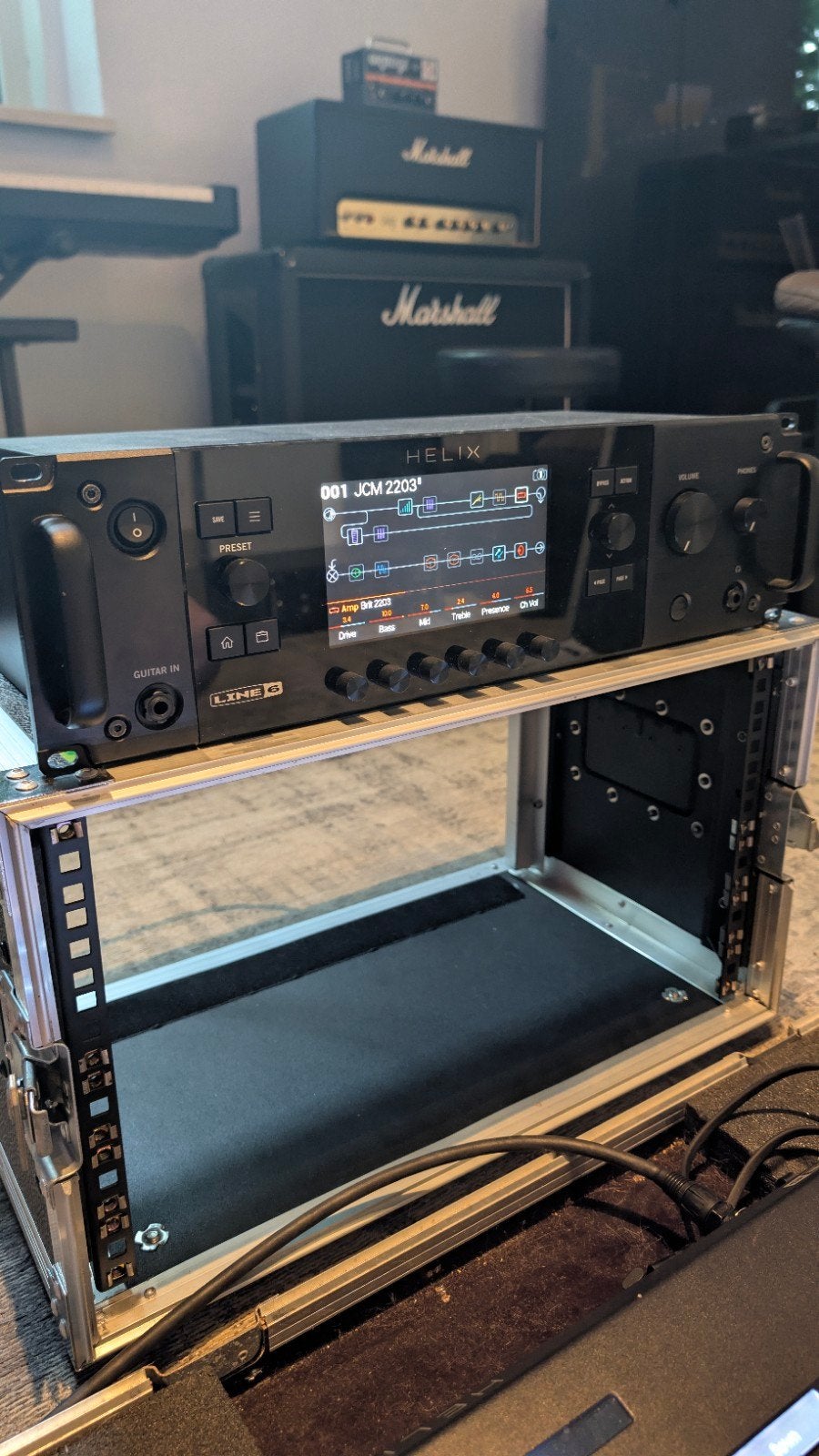 Line 6 Helix Rack + Helix Control + Expression Pedal, Ophalen, Zo goed als nieuw, Multi-effect
