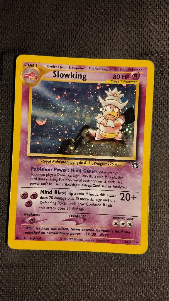 Slowking 14 Neo Genesis | Pokemon kaart, Ophalen, Zo goed als nieuw, Losse kaart, Foil