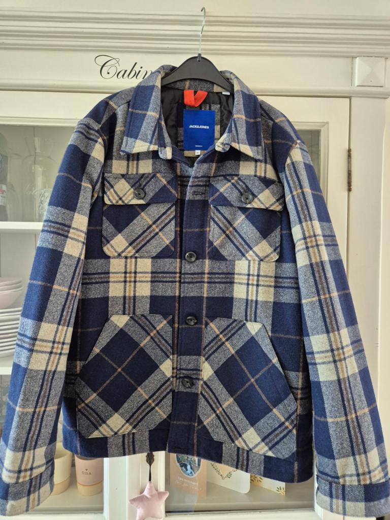Jack & Gevoerd Overshirt maat XL Jones, Kleding | Heren, Jassen | Zomer, Ophalen of Verzenden, Nieuw, Maat 56/58 (XL), Jack & Jones