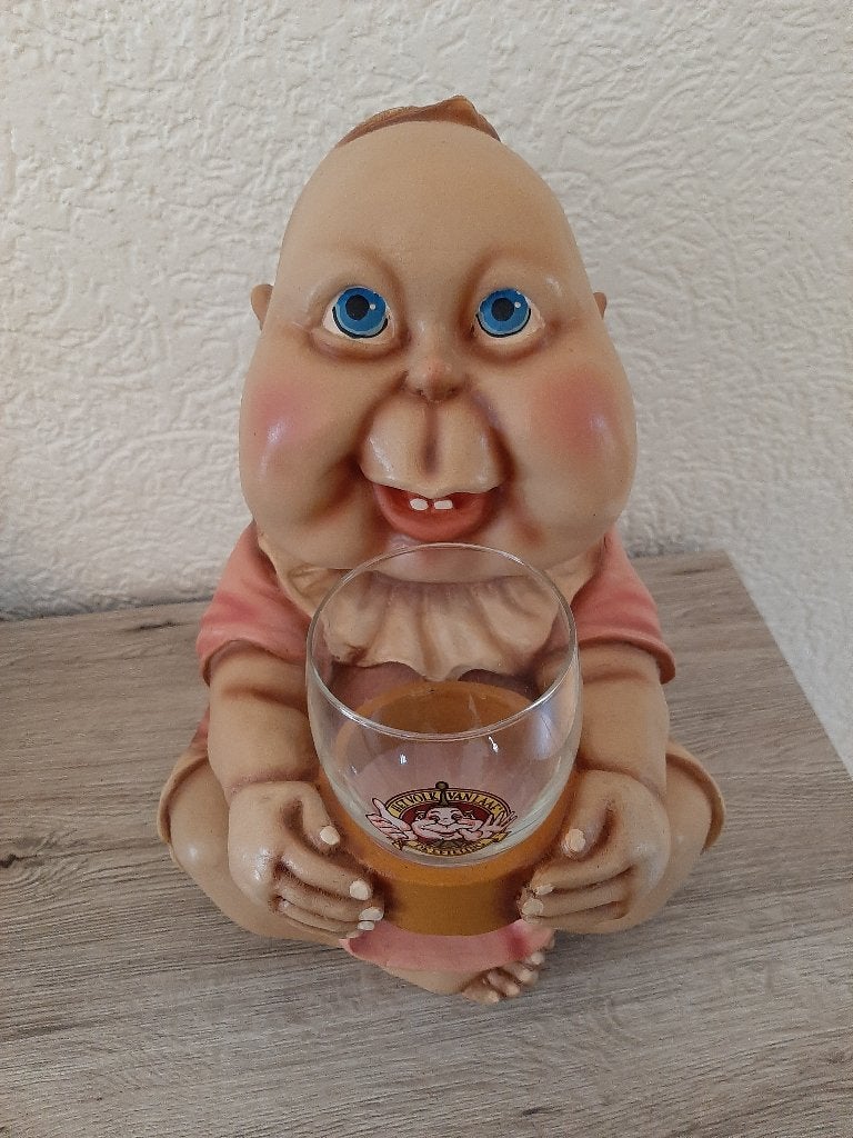 laven efteling zittende baby's met lurk glas, Ophalen of Verzenden, Zo goed als nieuw, Beeldje of Poppetje