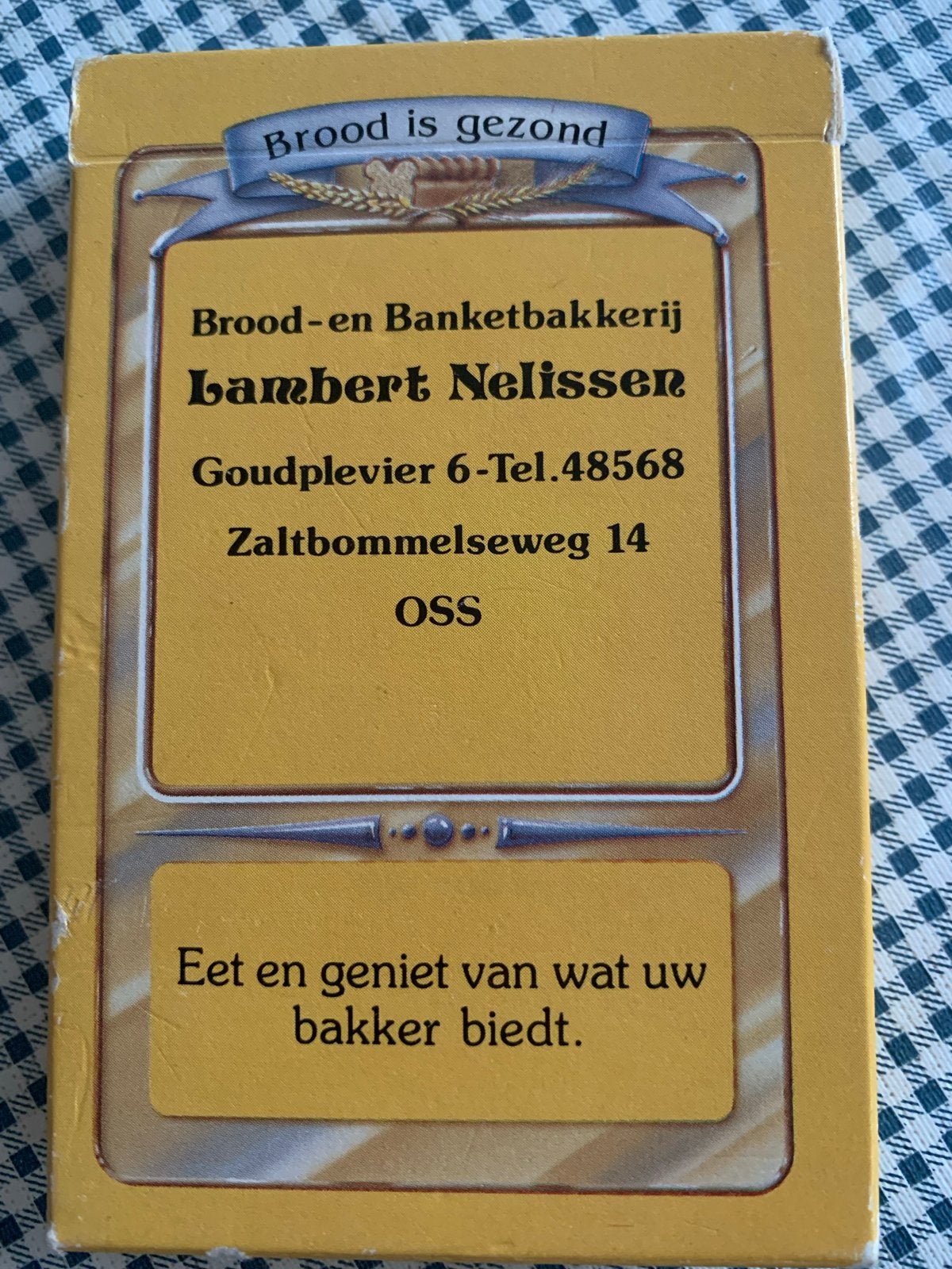 KWARTET Brood- en Banketbakkerij Lambert Nelissen OSS, Een of twee spelers, Ophalen of Verzenden, Nieuw, DEPA