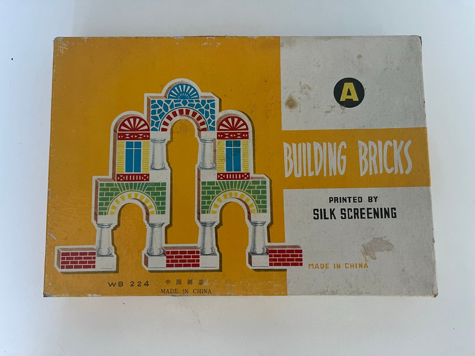 Vintage Houten Bouwblokken Set - Building Bricks WB 224, Ophalen of Verzenden, Gebruikt, Overige merken