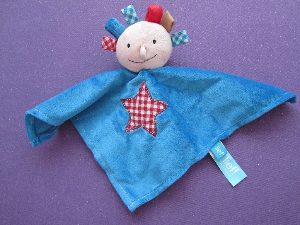 LIEF ! LIFESTYLE Knuffeldoekje POPJE. BLAUW **Nieuw**, Overige merken, Overige typen, Blauw, Nieuw