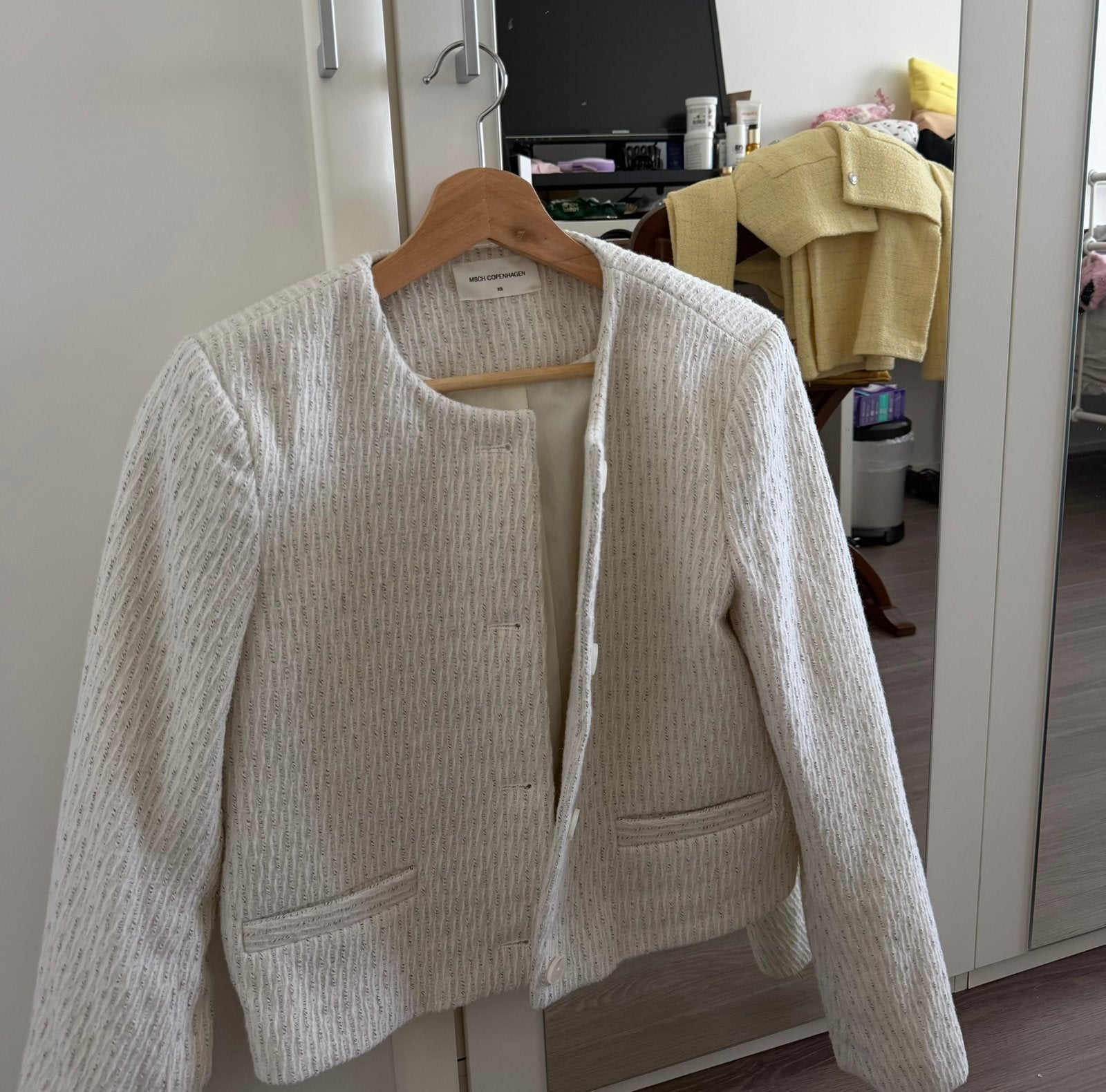 White blazer, Ophalen of Verzenden, Gedragen, Maat 34 (XS) of kleiner, Wit
