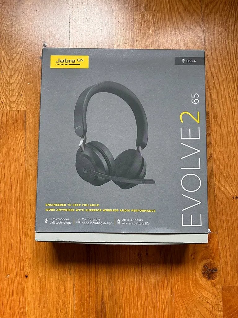 Jabra Evolve2 65 USB-A Draadloze Headset Zwart