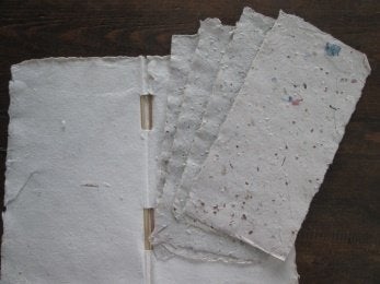 2 boekjes van handgeschept papier, P, Ophalen of Verzenden, Nieuw