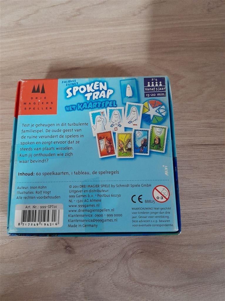 Spokentrap het kaartspel - s3277, Hobby en Vrije tijd, Gezelschapsspellen | Bordspellen, Verzenden, Zo goed als nieuw