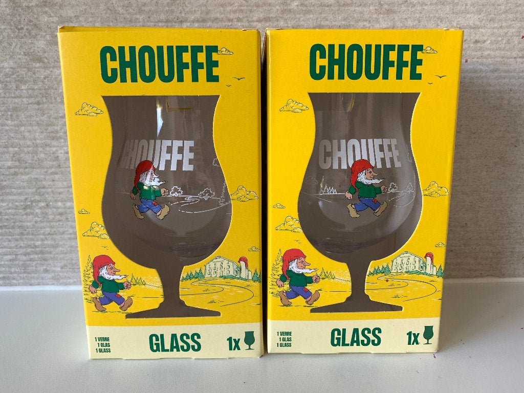 2x Tritan Chouffe glas onbreekbaar 33cl., Verzamelen, Ophalen of Verzenden, Nieuw, Glas of Glazen, Duvel