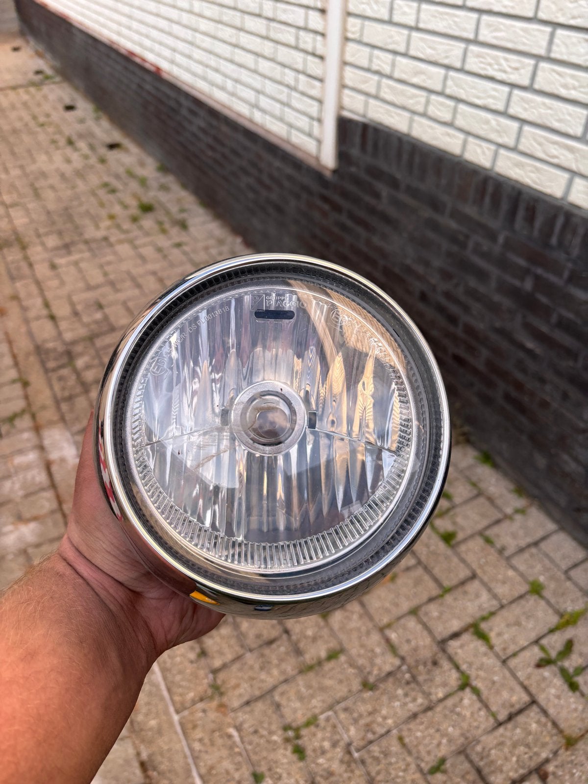 Originele Piaggio Vespa Primavera koplamp, Ophalen, Zo goed als nieuw, Koplamp, Piaggio