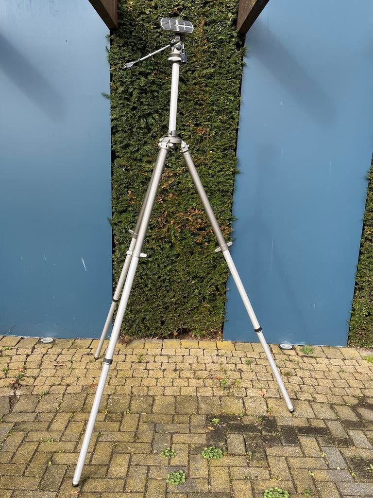 Gitzo Megastatief 2.2m zwaar,luchtgeveerde, kantelbare poten, Zo goed als nieuw, 175 cm of meer, Met balhoofd, Ophalen of Verzenden